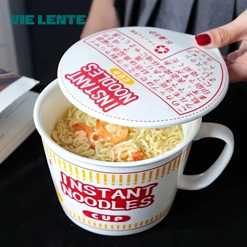 Dim Sum Basket - Tazón de cerámica para fideos instantáneos