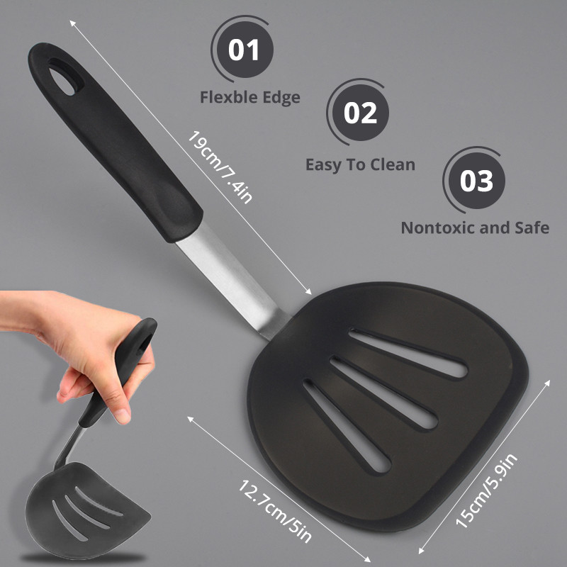 Espátula de silicona Flexible, - Okonomiyaki Spatula reseña y precio