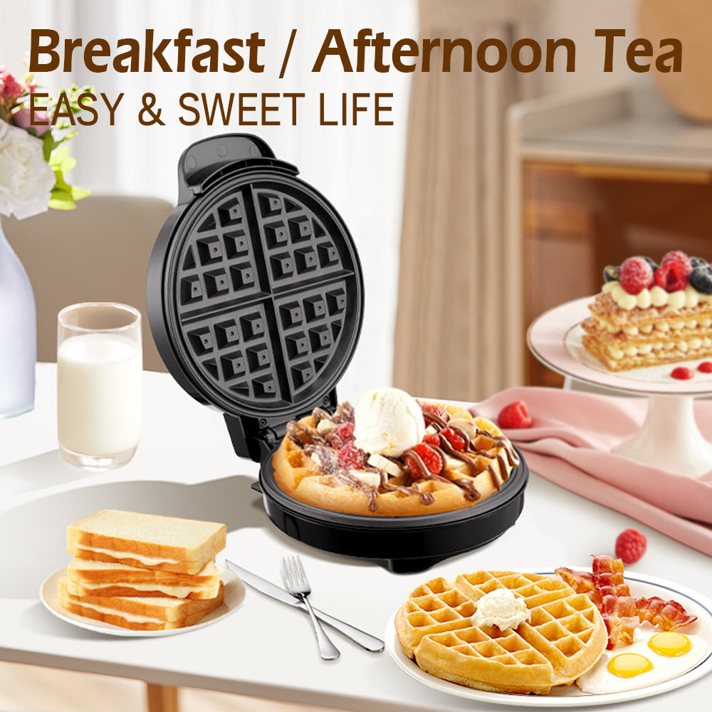 Moldes para gofres para desayu - Mini Pancake Griddle reseña y precio