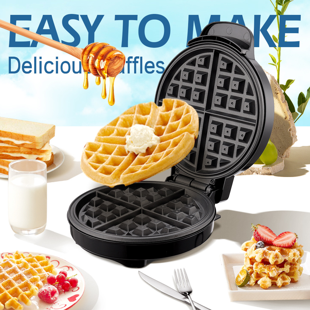 Moldes para gofres para desayu - Mini Pancake Griddle reseña y precio