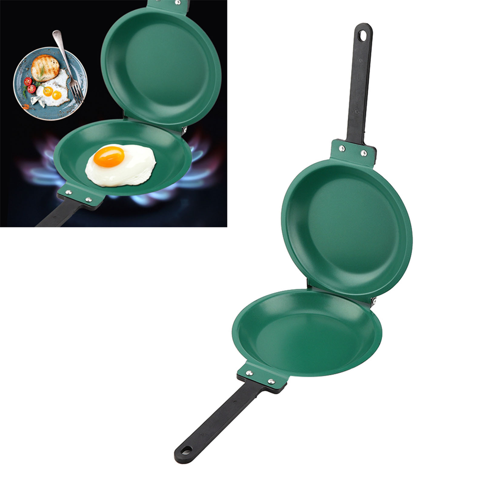 Sartén con revestimiento de ac - Mini Pancake Griddle reseña y precio