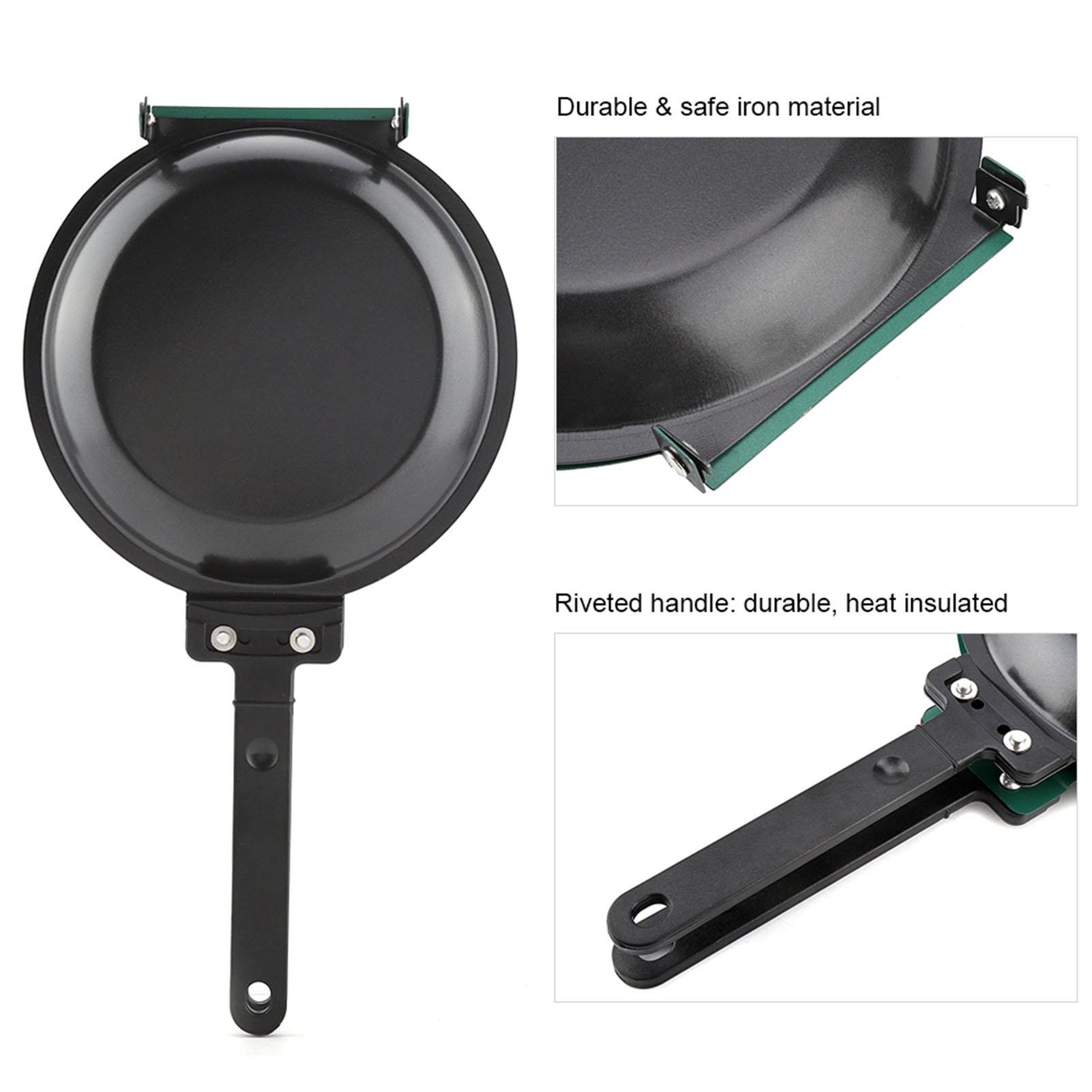 Sartén con revestimiento de ac - Mini Pancake Griddle reseña y precio
