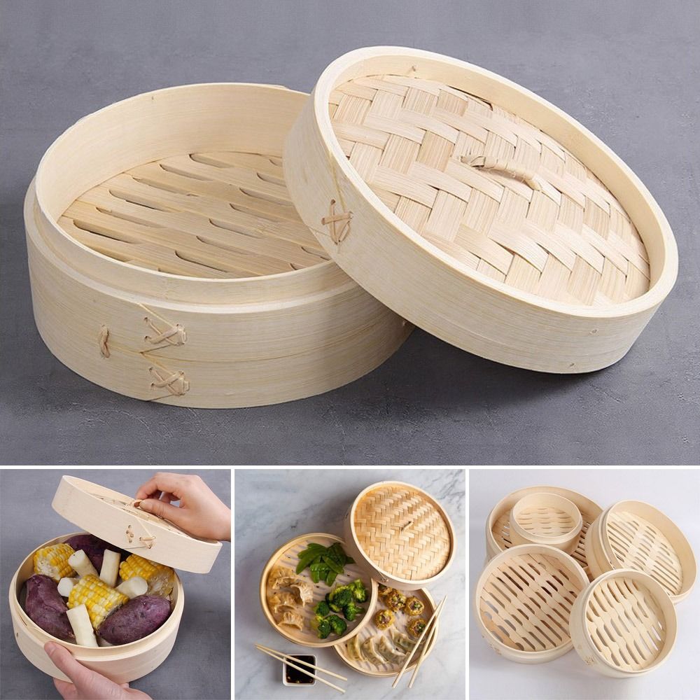 Vaporera China de Bambú para C - Bao Steamer Bamboo reseña y precio