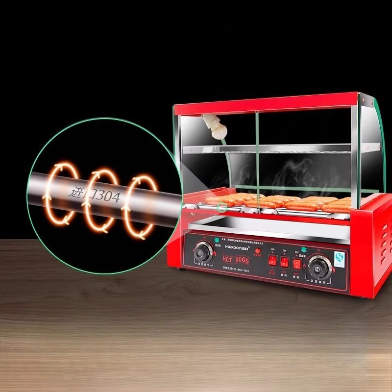 Máquina comercial para parrill - Hot Dog Press reseña y precio
