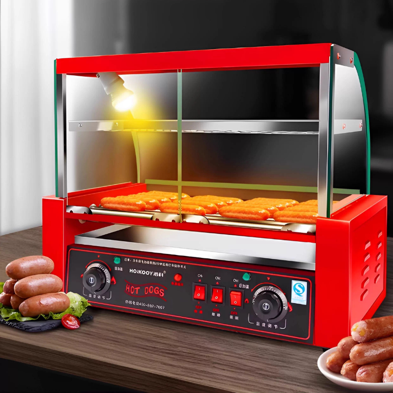 Máquina comercial para parrill - Hot Dog Press reseña y precio