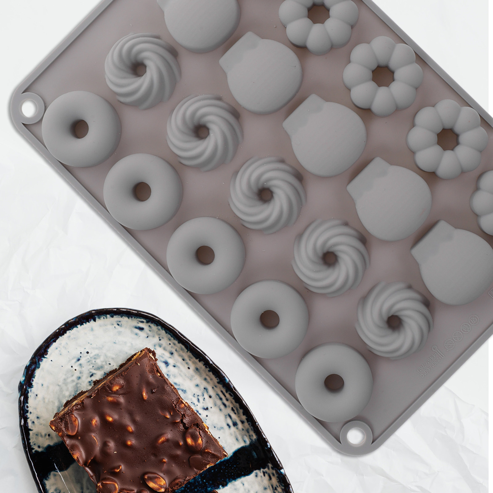 Molde de silicona para mini do - Donut Mold Silicone reseña y precio