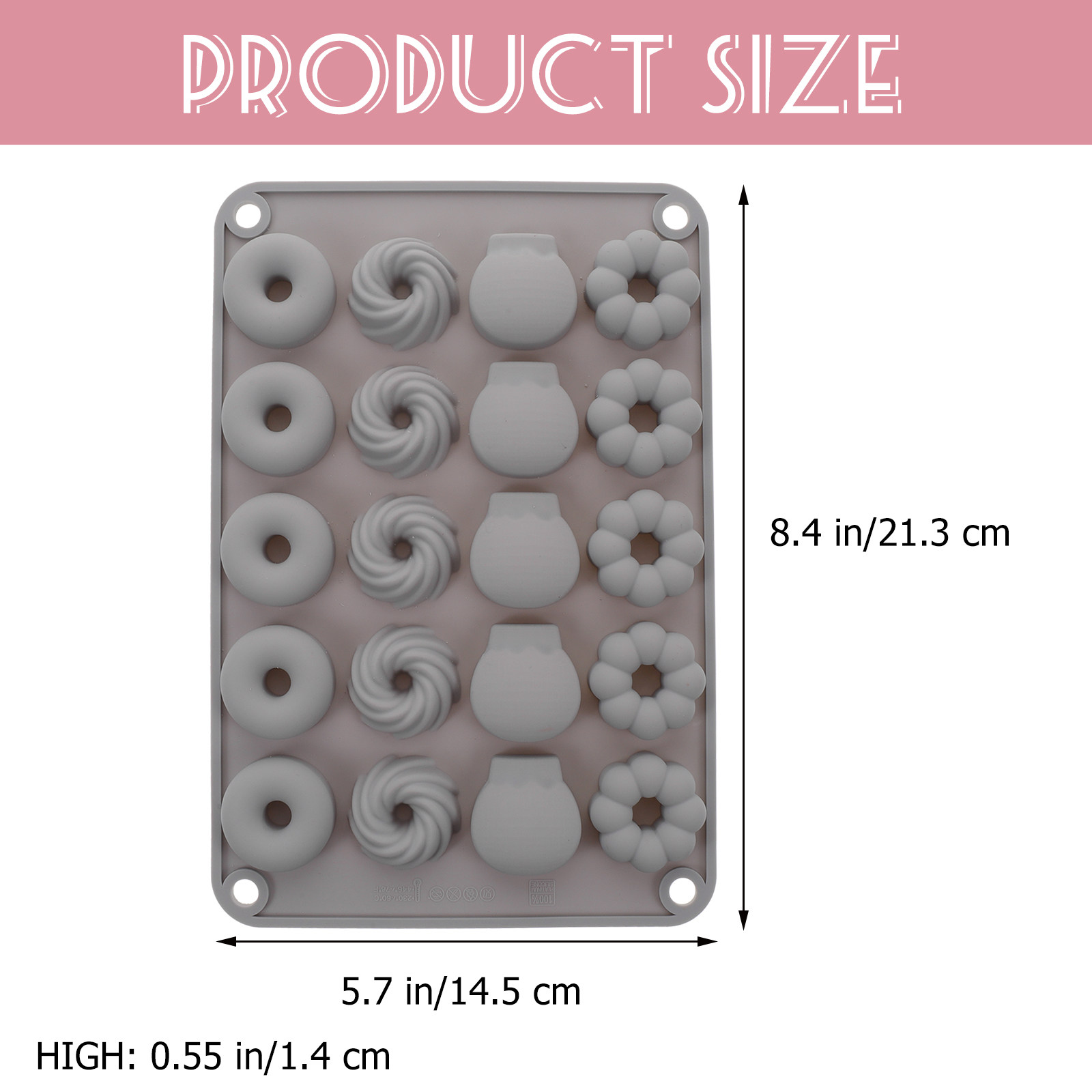 Molde de silicona para mini do - Donut Mold Silicone reseña y precio